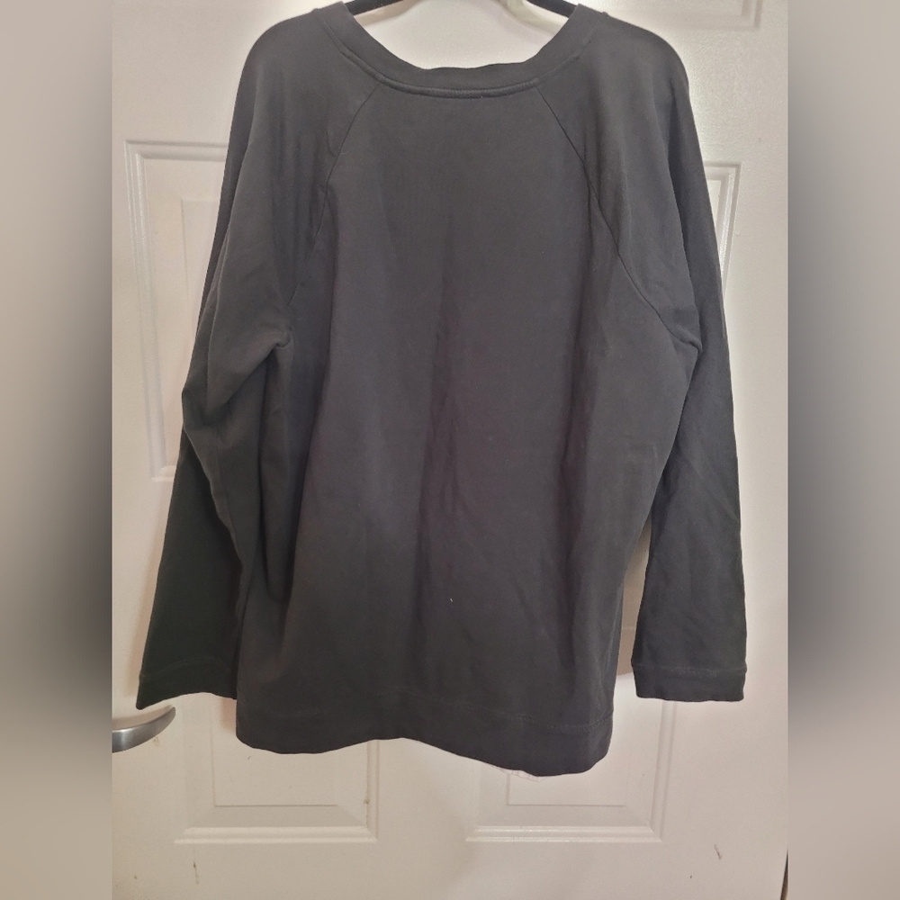 Two by Vince Camuto Women's Sweater/Shirt Lined Black‎ and White Size Large - Picture 6 of 6